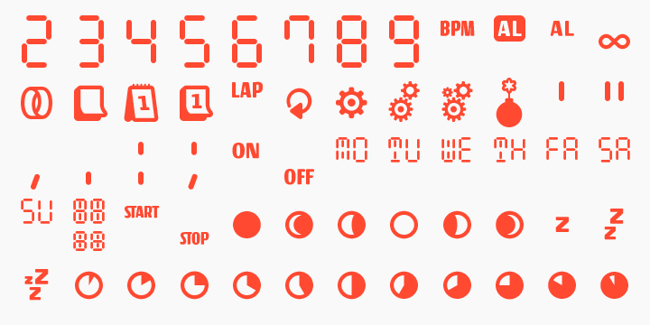 Ico Time 2 Font preview